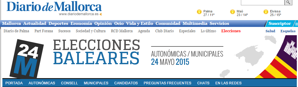 Diario Mallorca Elecciones mayo 2015